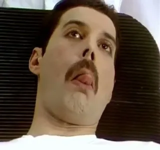 😋 Freddie Mercury cantante, Freddie Mercury, Queen, musica, baffi telegram sticker