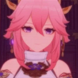 🌟 Yae Miko Genshin Impact Anime, Jeu vidéo, Genshin Impact, Yae Miko whatsapp sticker
