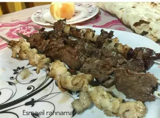😋 Esmaeil Rahnama food, meat, kebab, grilled, dish, cooking telegram sticker