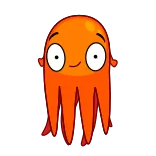 🙅♂️ การ์ตูน, ตัวละคร, สีส้ม, สัตว์, ยิ้ม, น่ารัก telegram sticker
