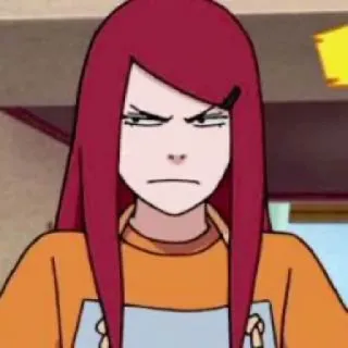 😑 Kushina Uzumaki Naruto Аниме, Мультфильм, Рыжие волосы, Кушина, Наруто telegram sticker