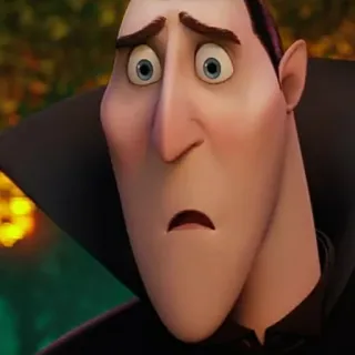 😢 Dracula Hotel Transylvania Drácula, Hotel Transilvânia, Vampiro, Desenho animado, Personagem de filme telegram sticker