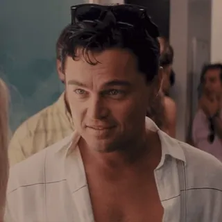 😃 Jordan Belfort The Wolf of Wall Street Leonardo DiCaprio, Jordan Belfort, El lobo de Wall Street, Película, Actor telegram sticker