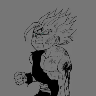 🔥 Gohan Dragon Ball 动漫, 漫画, 格斗, 悟饭, 龙珠 telegram sticker