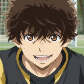 🙂 アニメ, 少年, ポートレート, クローズアップ, 幸せ whatsapp sticker
