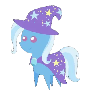 💙 Pony, Magie, Zauberer, Cartoon, Tier, Süß, Sterne, Fantasy whatsapp sticker