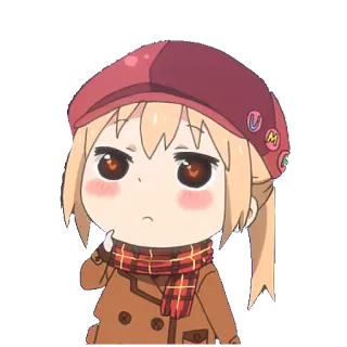 🤔 Anime, Personaje, Lindo, Pensando, Chica, Pensativa telegram sticker