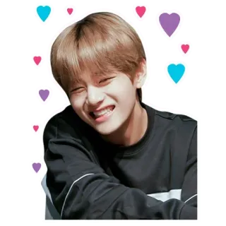 😁 портрет, сердце, знаменитость, фанарт, kpop, человек whatsapp sticker