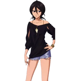😏 Rukia Kuchiki Bleach Anime, Dessin animé, Femme, Personnage, Rukia, Kuchiki whatsapp sticker