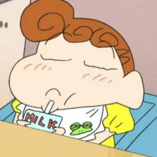 😌 MILK bébé, lait, dessin animé, mignon, nourrisson, bavoir, enfant telegram sticker