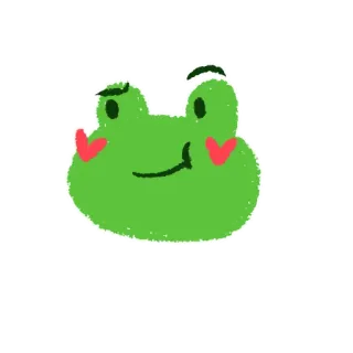 😏 rana, animale, verde, carino, cartone animato whatsapp sticker
