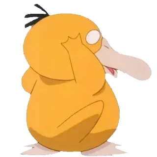 😳 Psyduck Pokemon pokemon, Psyduck, vịt, vàng, anime, hoạt hình whatsapp sticker