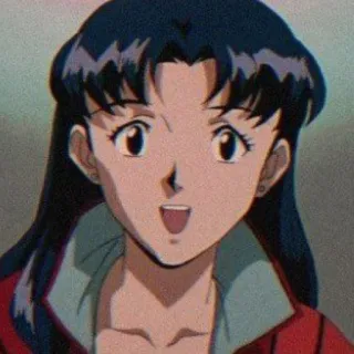 🦋 Misato Katsuragi Neon Genesis Evangelion anime, woman, character, misato, katsuragi telegram sticker