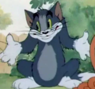 🔗 Tom Cat Tom and Jerry hoạt hình, mèo, Tom và Jerry, hài hước telegram sticker