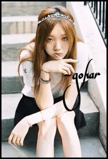 🥀 Jaqofar 십대, 소녀, 티아라, 패션, 계단, 초상화 telegram sticker