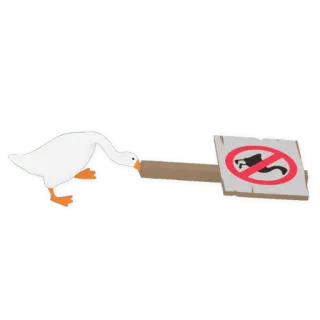 🚫 ガチョウ, 犬禁止, 動物, 標識, 禁止 telegram sticker