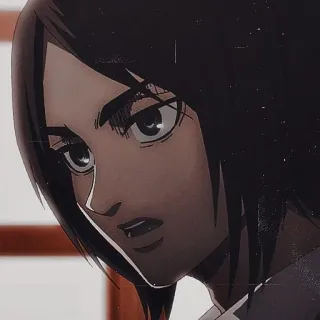 😧 Ymir Attack on Titan anime, girl, aot, attack on titan, character telegram sticker