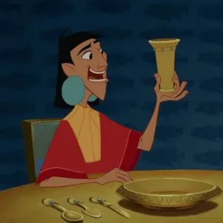 🍂 Kuzco The Emperor's New Groove Dibujos animados, Disney, Personaje, Kuzco, Emperador telegram sticker