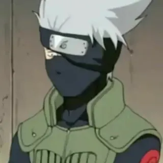 ⚡️ Kakashi Naruto Kakashi Hatake, Naruto, Anime, Ninja, Mask, Hidden Leaf Village, Jounin telegram sticker
