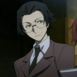 🎻 Sakunosuke Oda Bungou Stray Dogs Anime, Potret, Karakter, Sakunosuke Oda telegram sticker