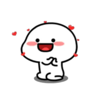 😍 การ์ตูน, ความรัก, หัวใจ, น่ารัก telegram sticker