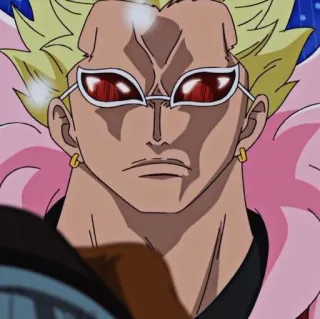 🦩 Donquixote Doflamingo One Piece อนิเมะ, มังงะ, ตัวร้าย, โดฟลามิงโก้, วันพีซ telegram sticker