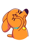 🤬 Cartone animato, Cane, Triste, Piangendo telegram sticker