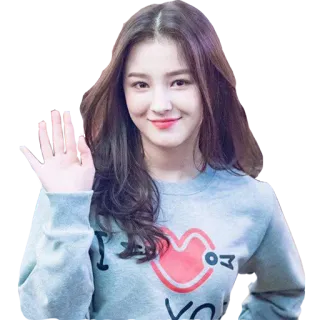 ✋️ I LOVE YOU amore, saluto, ragazza, salutando, cuore, kpop telegram sticker
