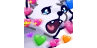 🥺 chó, trái tim, dễ thương, biểu tượng cảm xúc telegram sticker
