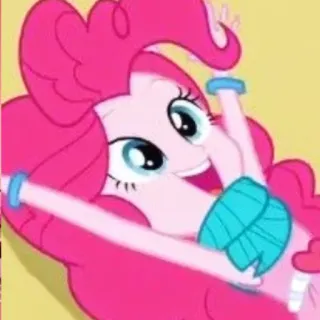 🎈 Pinkie Pie My Little Pony Мультфильм, Пони, Розовый, Анимированный, Милый telegram sticker