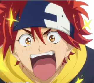 🤩 Anime, Charakter, Manga, Ausdruck, Lustig telegram sticker