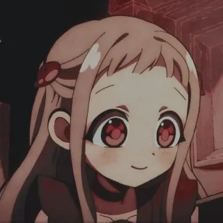 🙂 Yashiro Nene Toilet-bound Hanako-kun Anime, Carino, Ragazza, Occhi rossi, Cartone animato telegram sticker
