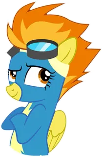 😏 Rainbow Dash My Little Pony pony, cartoon, pegasus, rainbow dash, friendship, cute, animation whatsapp sticker