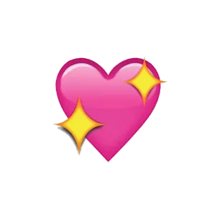 💖 cuore, amore, scintillio, emoji, rosa telegram sticker