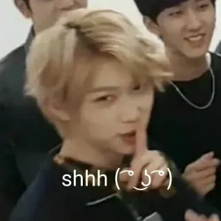 🤫 shhh (͡° ͜ʖ ͡°) シー, 静かに, 口に指, 沈黙, ミーム, 人 whatsapp sticker