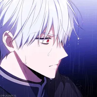 🖤 @HAWKS Anime, Triste, Pleurs, Manga, Illustration, Personnage telegram sticker