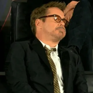 😶 Robert Downey Jr. actor, celebrity, man, portrait telegram sticker