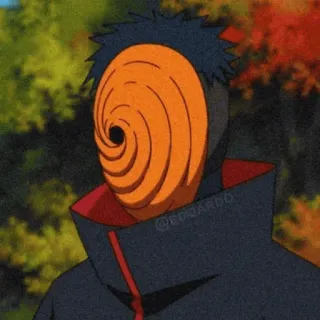 🕷 Tobi Naruto anime, manga, tobi, masked, spiral telegram sticker