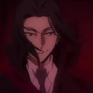 🔪 Fyodor Dostoyevsky Bungou Stray Dogs Anime, Fyodor Dostoevsky, Bungou Stray Dogs, Penjahat, Seringai telegram sticker