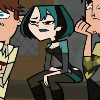 🖇 Gwen Total Drama カートゥーン, 女の子, グウェン, トータルドラマ telegram sticker