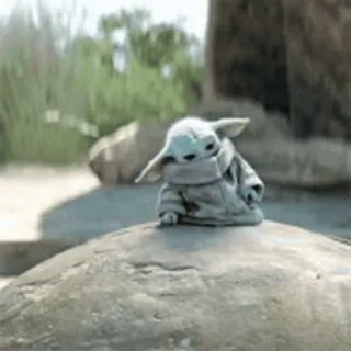 🟢 Grogu The Mandalorian Grogu, Baby Yoda, The Mandalorian, Star Wars, süß, Kind, grün whatsapp sticker