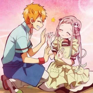 🤍 Yashiro Nene Toilet-bound Hanako-kun Anime, Cartoon, Charakter, Süß, Freundschaft, Yashiro Nene telegram sticker