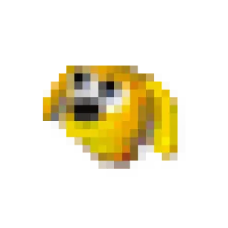 🐶 doge, pixelado, amarillo, perro, meme whatsapp sticker