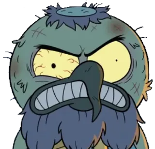 🤬 Pops Maellard Regular Show cartoon, angry, Pops Maellard, Regular Show, cartoon network, character telegram sticker