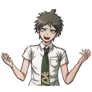 😂 Hajime Hinata Danganronpa Anime, Danganronpa, Hajime Hinata, Personagem whatsapp sticker