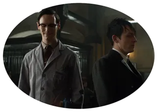 😌 The Riddler, Penguin Gotham Готэм, Риддлер, Пингвин, DC Comics, Сериал telegram sticker