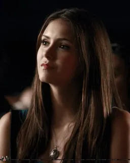 🥀 Elena Gilbert The Vampire Diaries Elena Gilbert, The Vampire Diaries, Nina Dobrev, Drama adolescente, Sobrenatural, Televisión, Retrato telegram sticker