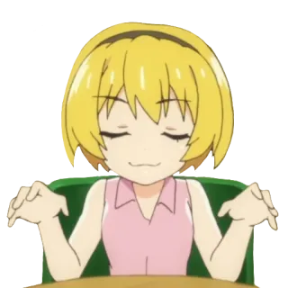 😽 Anime, Dibujos animados, Chica, Personaje whatsapp sticker