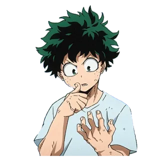 🤔 Izuku Midoriya My Hero Academia Anime, My Hero Academia, Izuku Midoriya, Deku, Manga telegram sticker