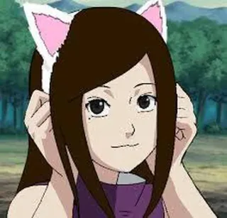 🥰 Аниме, Кошачьи уши, Мультфильм, Женщина, Милый telegram sticker
